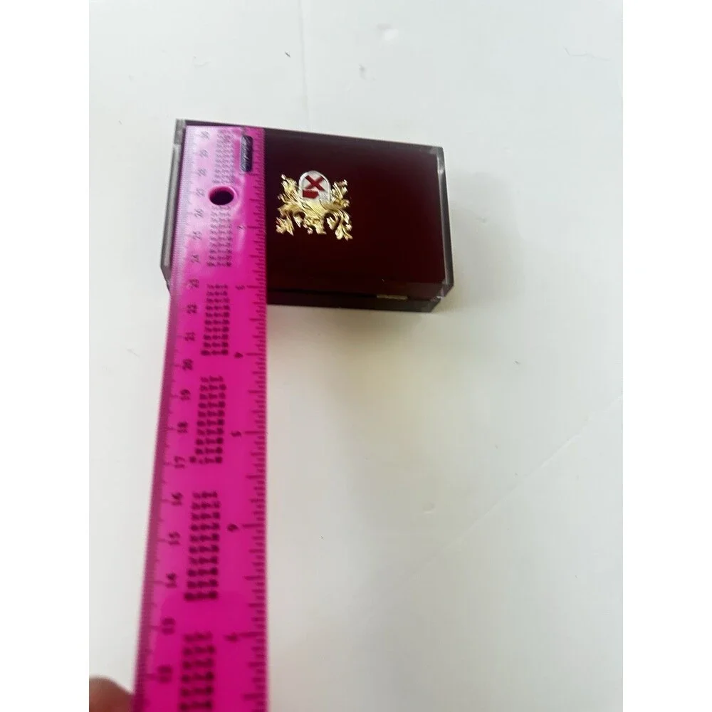 Vintage Lady Elgin Coat of Arms Velvet Lucite Acrylic Watch Case Only